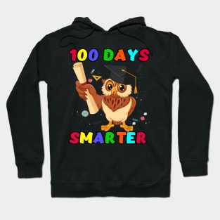 100 Days Of School Boy Girl Gift Smarter Owl Lovers Hoodie